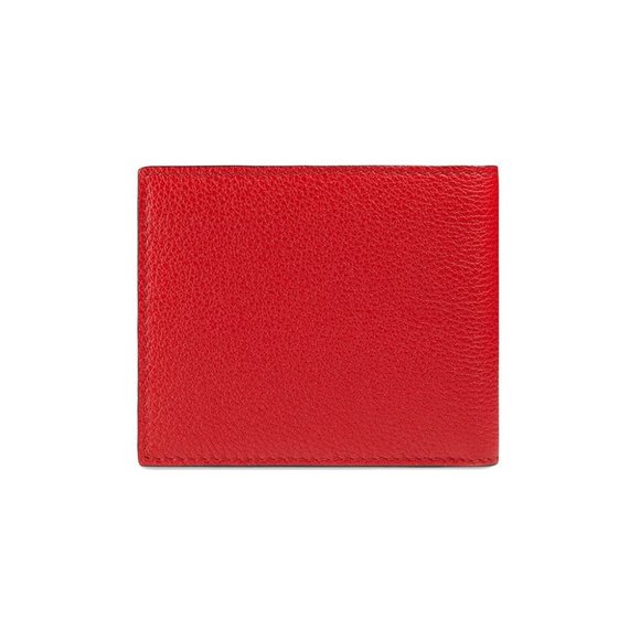 NWT Gucci Print Leather Mini Bi-fold Wallet in Red - Picture 2 of 8